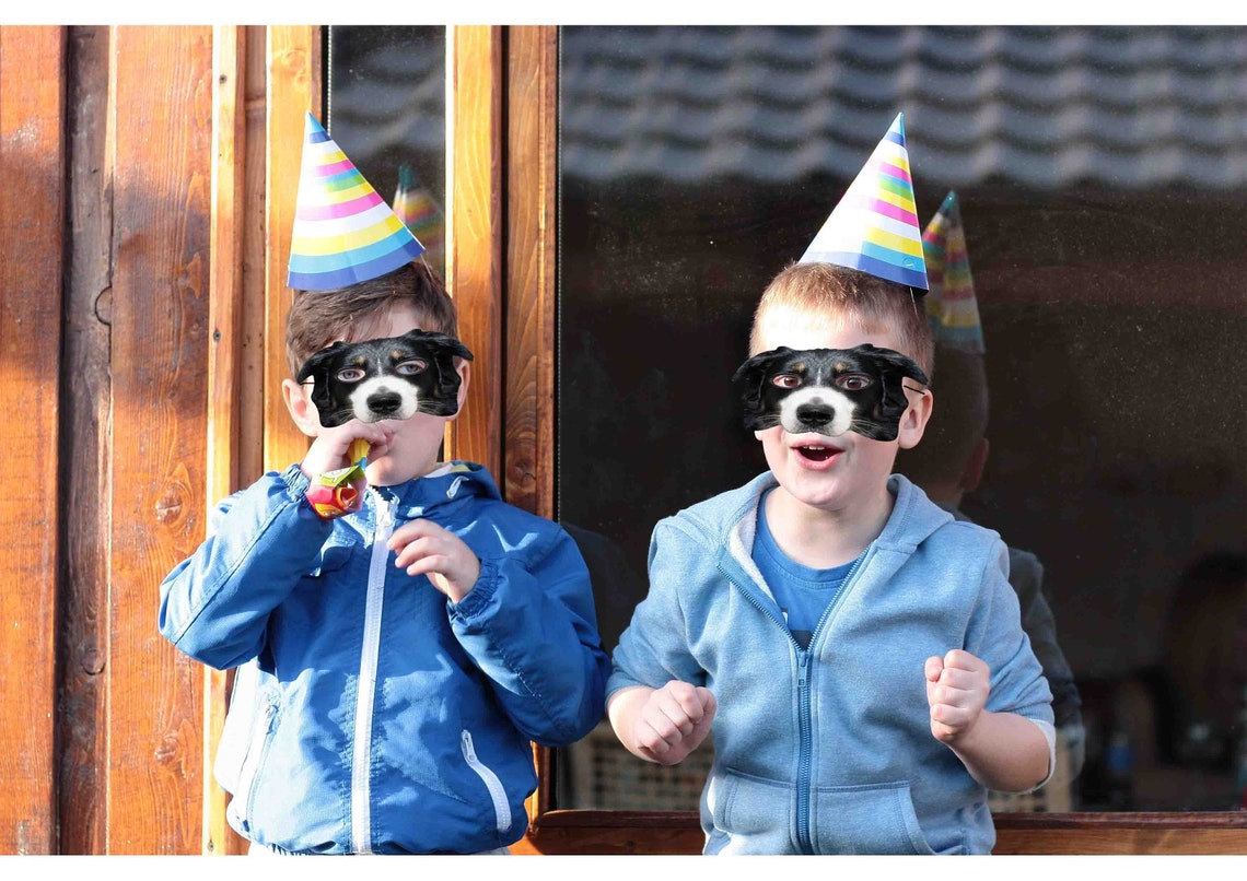 Border Collie Printable Mask, Dog,real Photo Dog Mask, Halloween Mask, Printable Mask,dog