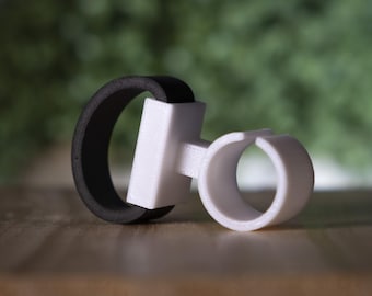 Ljudrika runda rullgardiner med vindfäste, stoppar dunkande ljud i vind, 4-pack