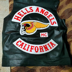 Hells Angels Vest Jax Leather Motorcycle vest, Biker Vest, sleeveless Biker club Vest Gift for him Jacket