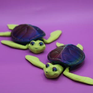 Flexible 3D Printed Turtle – Movable Limbs, Floats