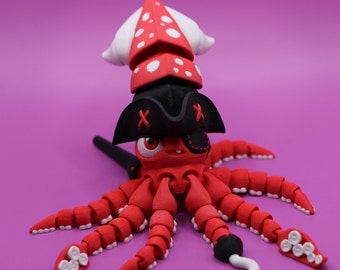 Flexible Pirate Squid - Flexi Factory