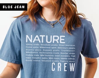 Comfort Colors Nature Hiking Shirt: Vintage Style Outdoor Tee