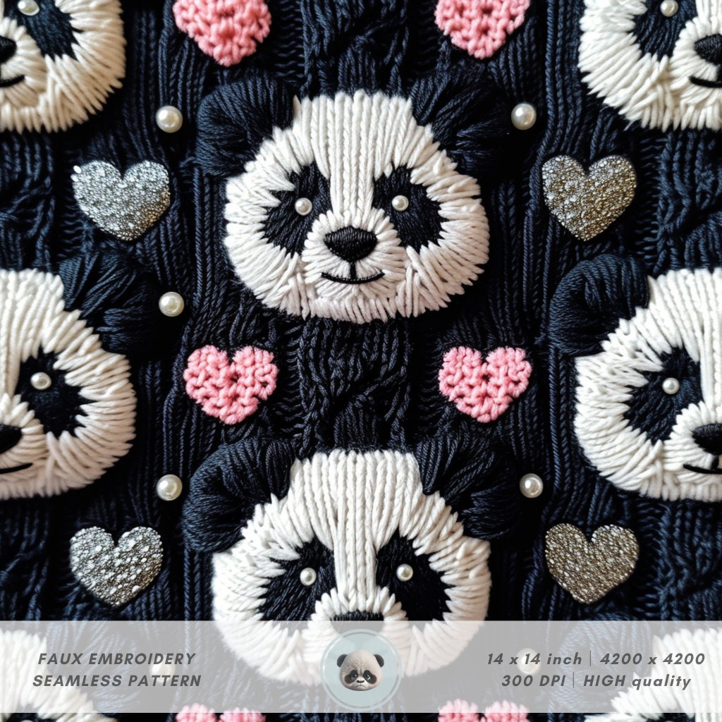 Baby panda sweater