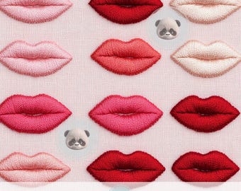 3d Valentine's Day Coquette Pink Lips Seamless Pattern, Love Kisses Digital Paper, Vday Vibes Fabric Sublimation Design, Junk Journal Page
