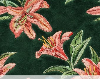 3d Red Lily Seamless Pattern, Fluffy Texture, Fabric Sublimation Design, Floral Digital Paper, Nature Scrapbook, Garden Lover Gift