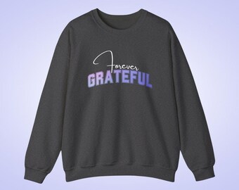 Sudadera con mensaje de agradecimiento, suéter inspirador, ropa con mensaje de gratitud, ropa con vibras positivas, regalo religioso, sudadera acogedora de otoño, motivación
