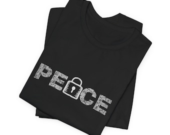 Camiseta de la paz, camiseta con el símbolo de la paz, ropa pacífica, top con vibraciones pacíficas, ropa serena, camiseta tranquila, camiseta de atención plena, camiseta zen