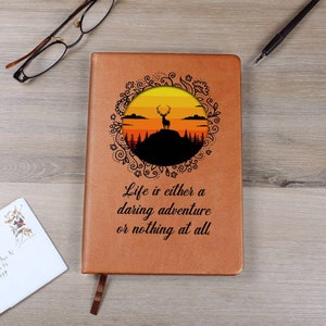 Vegan Leder Covered Journal mit linierten Seiten für die Gedanken des Lebens, Leder Journal Notizbuch, Skizzenbuch, Erinnerungsbuch, Tagebuch, Perfektes Geschenk