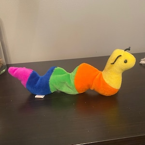 Rare Beanie Baby Inch Worm with tag errors