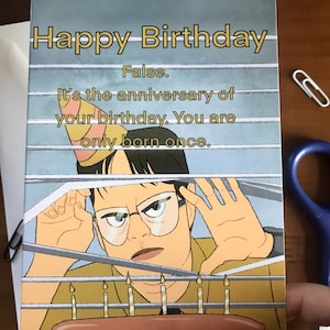 The Office Dwight Birthday card | The Office | Dwight Shrute | Illustrated cards | + Envelopes
