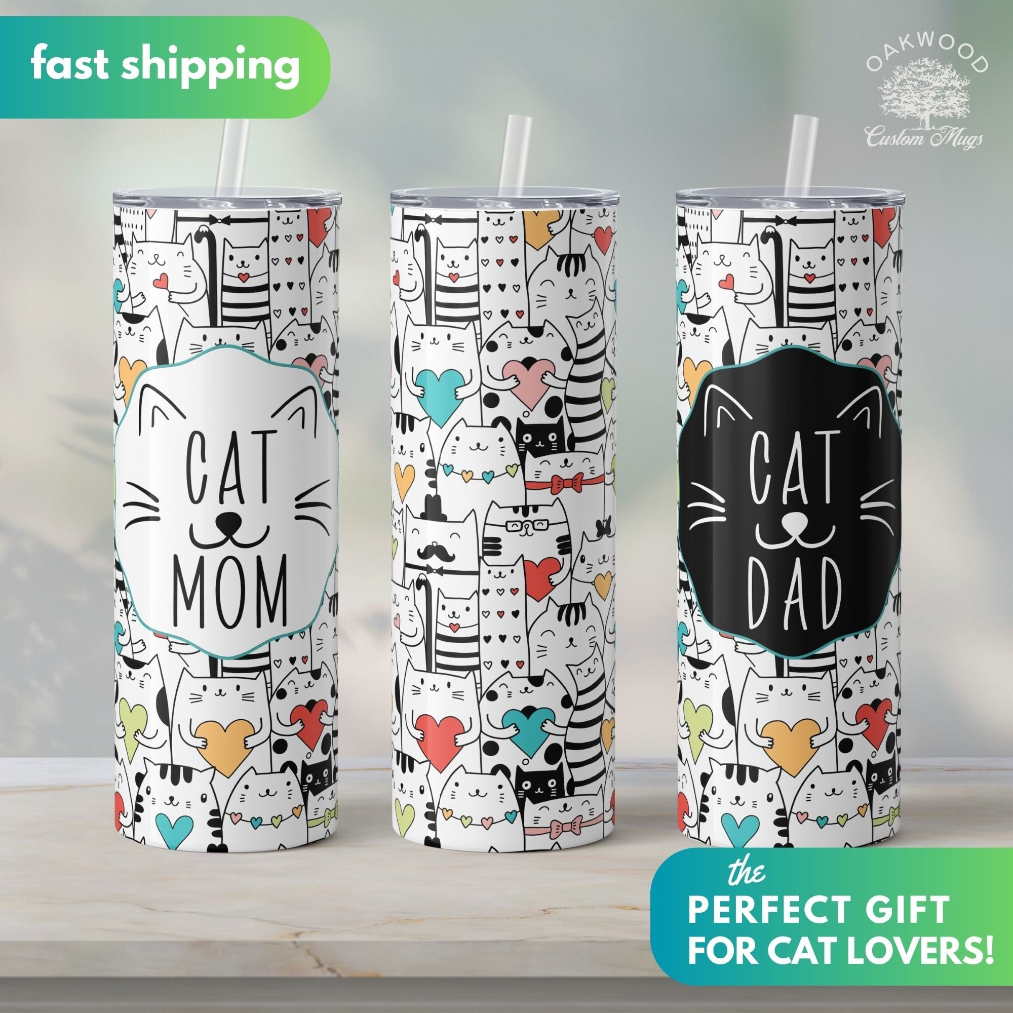 This Cat Mom Is Ours - Personalized Custom Tumbler