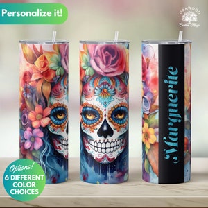 Sugar Skulls TREK Tumbler Adventure Quencher 40 oz tumbler – Etch