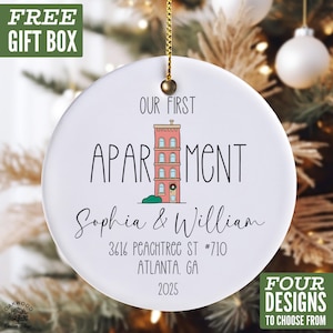 First Apartment Ornament Personalized 2025, First Christmas in New Apartment Ornament, First Apartment Christmas Ornament, Housewarming Gift