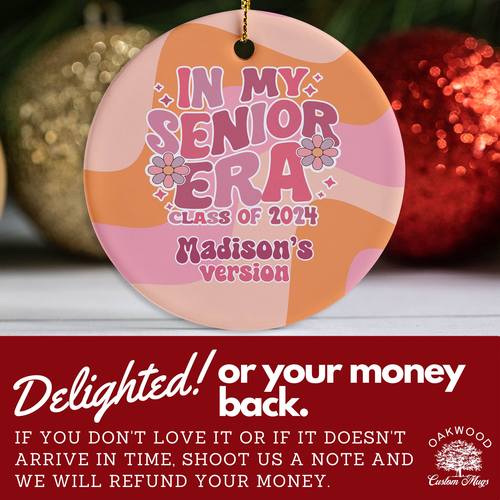 Personalized in My Senior Era Class of 2024 Ornament With Etsy