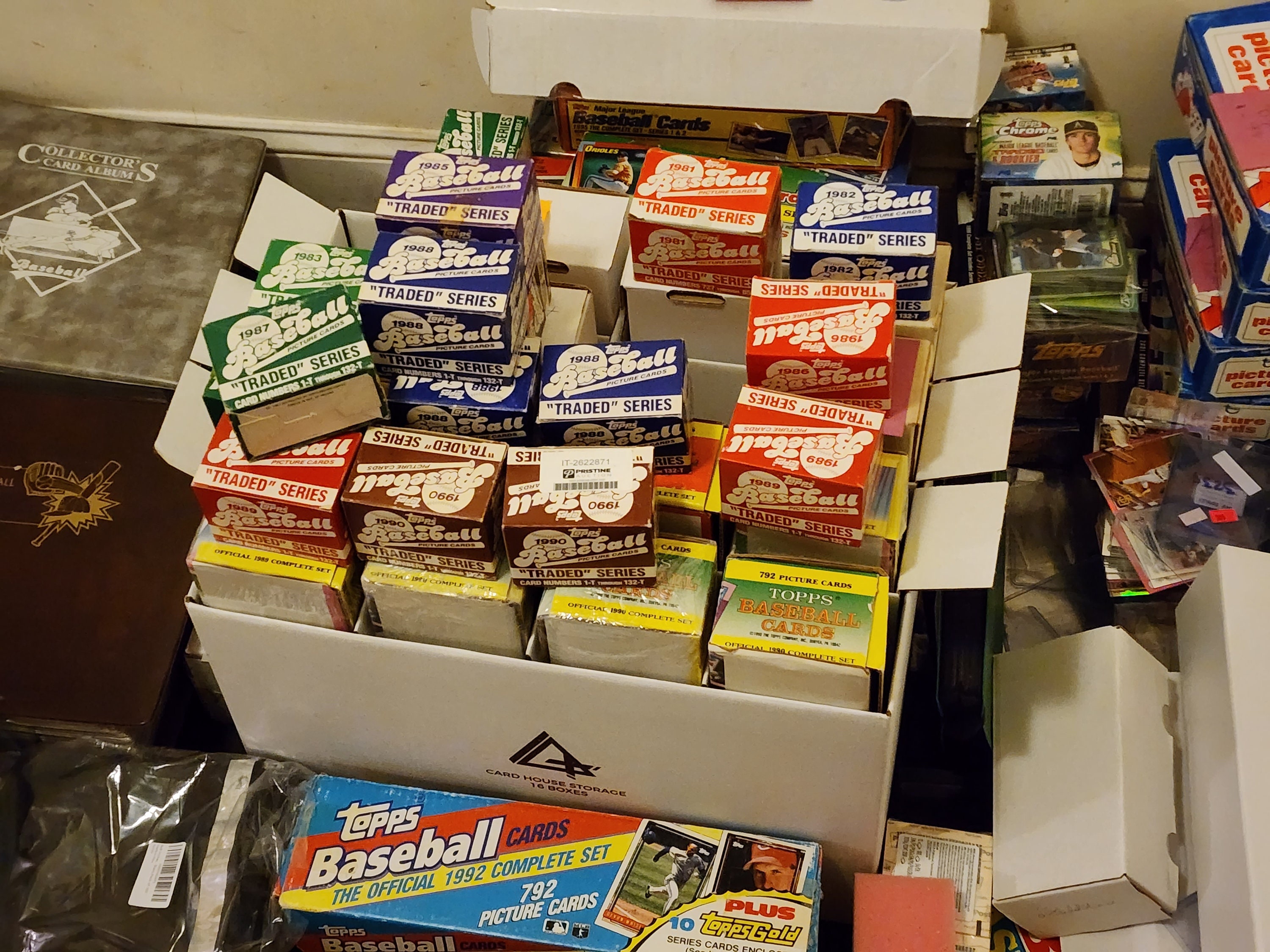 HUGE Sports Cards Storage Unit Find Estate Vintage Card Random Surpise