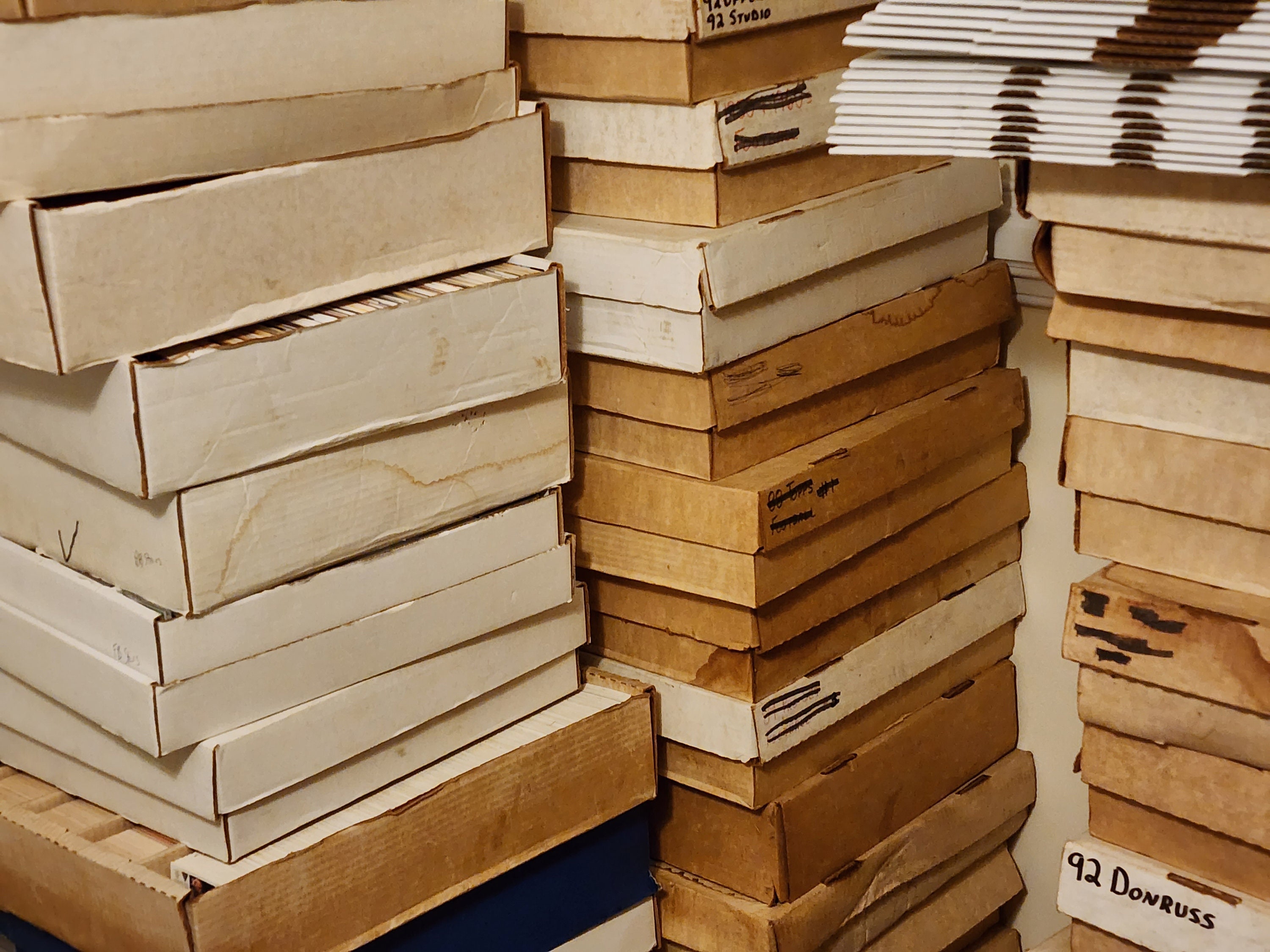 HUGE Sports Cards Storage Unit Find Estate Vintage Card Random Surpise