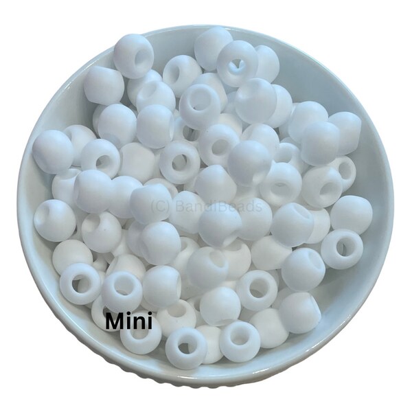 White Rubber Hair Beads Etsy