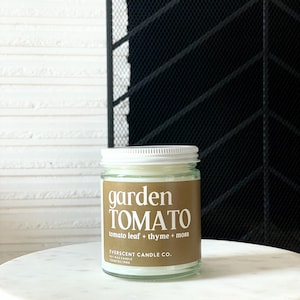 GARDEN TOMATO Soy Wax Candle, Tomato Candle, Garden Soy Wax Candle, Spring Candle, Garden Candle, Natural Tomato Candle, Mothers Day Gift