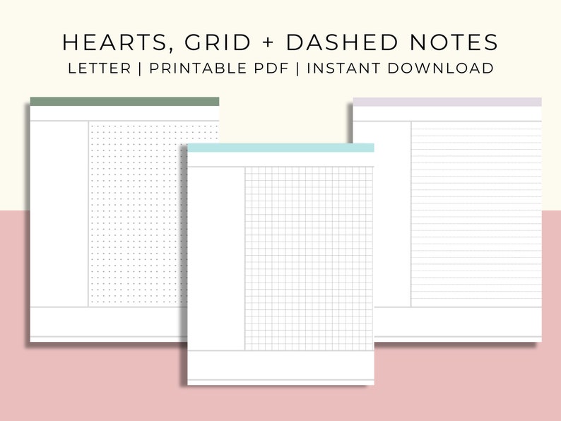 Cornell Notes Template | Printable | PDF Instant Download | Lined Note ...