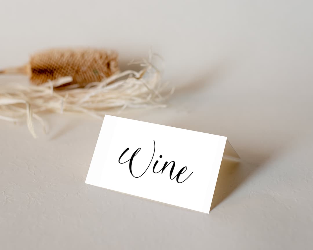 Printable Buffet Tent Cards Thanksgiving Buffet Card Food Etsy