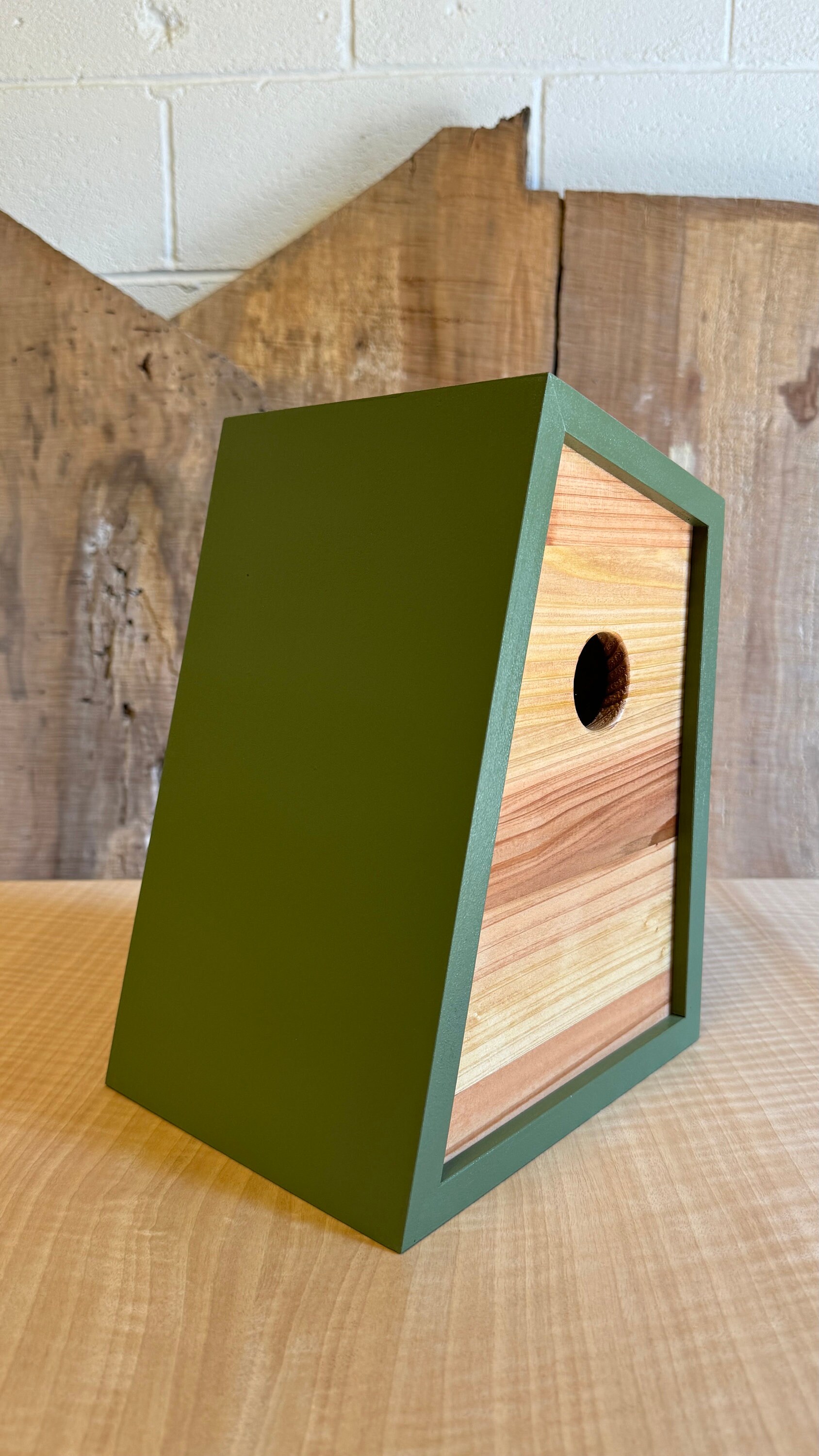 Modern Birdhouse, Easy Clean Birdhouse, Cedar Birdhouse, Pine Birdhouse