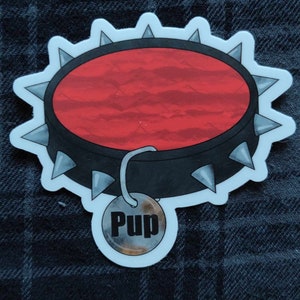 Lucas&#39;s Pup Collar / Losers Inspired Sticker / Losers Part 1 & 2 / Lucas Bent / Dark Romance / Spicy Romance / Kindle Sticker