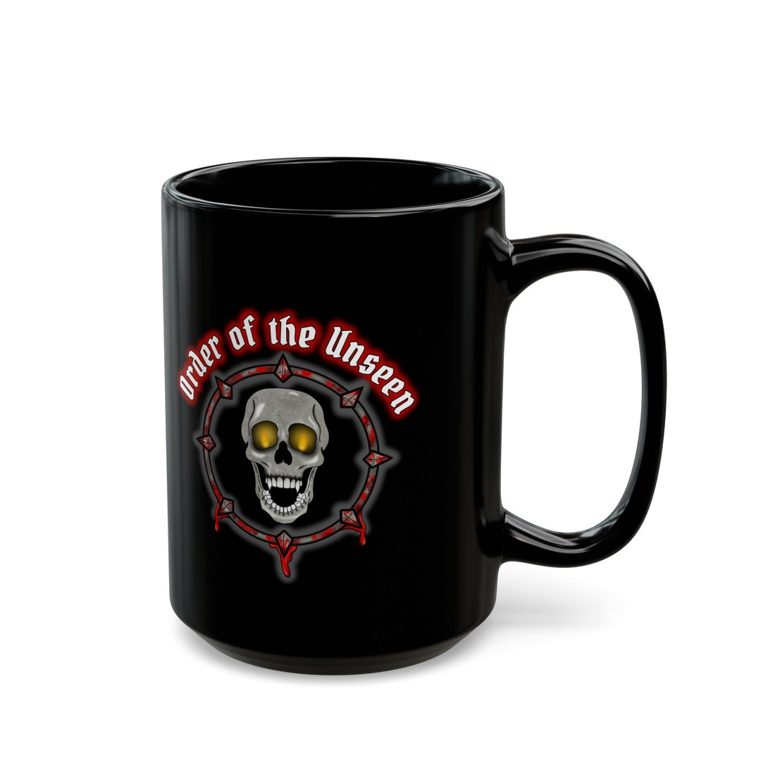 Unseen Skull Black Mug 11oz, 15oz Bloodshed Officially Licensed / Scream for Us / Molly Doyle