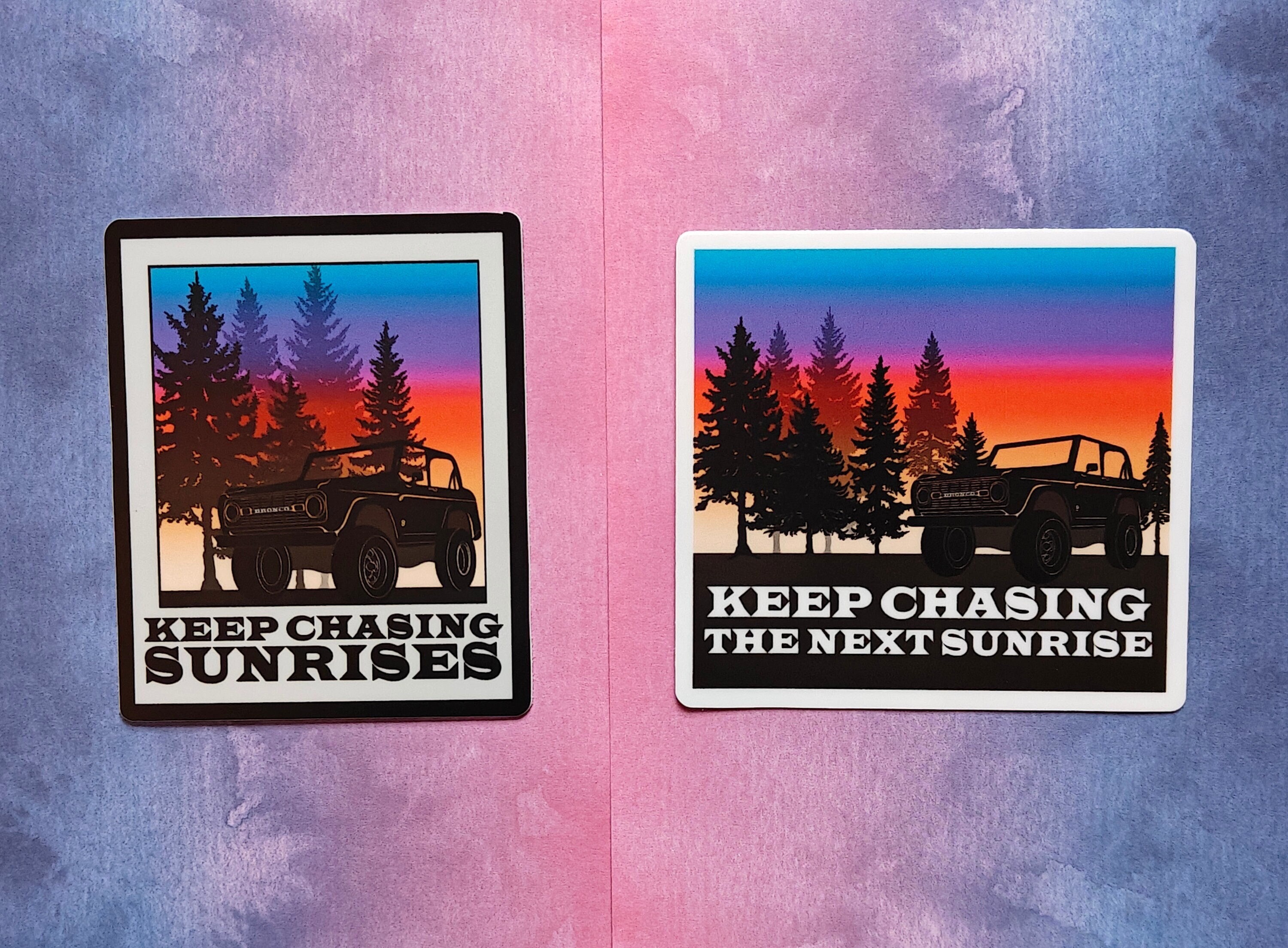 Paper Chasing Sticker Keep Chasing Sunrises Sticker / Keep Chasing the Next Sunrise Sticker ...