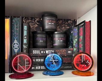 Demon Sigil Acrylic Bookshelf Standee - Harley Laroux / Bookcase decor / Leon Zane Callum / Her Soul to Take / Dark Romance / Souls Trilogy
