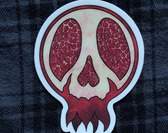 Pegatina de calavera de granada de Perséfone / Diosa / Pegatina para Kindle / Pegatina para botella de agua / Diosa griega