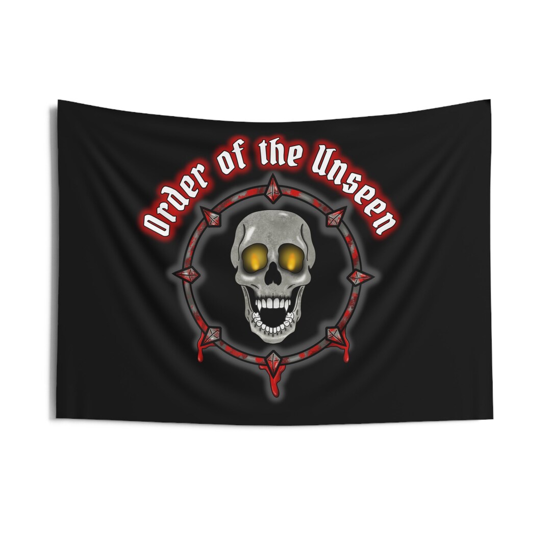 Bloodshed Unseen Skull Indoor Wall Tapestries Officially Licensed / Scream for Us / Molly Doyle
