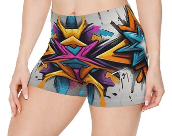 Women's Shorts Graffiti Shorts