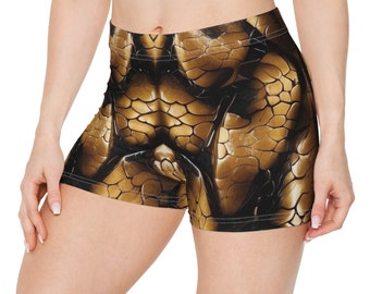 Women's Shorts Snake Skin Design Shorts