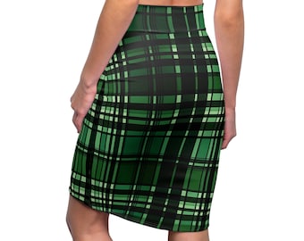 Women's Pencil Skirt Plaid Mini Skirt