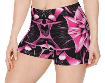 Damen Shorts Pink Cyberpunk Design Shorts