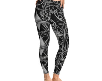 Stretchy Leggings Dark Wiccan Fantasy Leggings