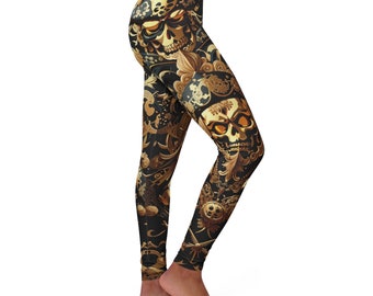 Women's Casual Spandex Leggings Gothic Chinese Baroque Inspired Leggings