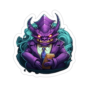 Monster Boss Inspired Lol league of legends Kiss-Cut Stickers