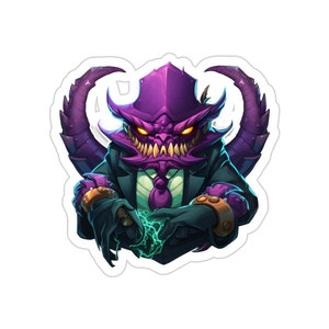 Monster Boss Inspired lol league of legends Kiss-Cut Stickers