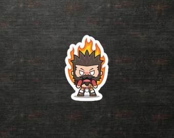 Udyr-Inspired Chibi Sticker: Spirit Warrior Vinyl Decal