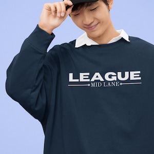 Mid Lane lol League of legends Inspired Mage gaming Unisex Heavy Blend™ Crewneck Sweatshirt