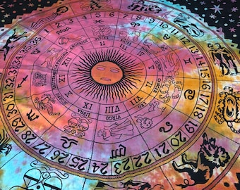 Indian Cotton Duvet Cover Set: Queen Mandala, Bohemian Tie Dye
