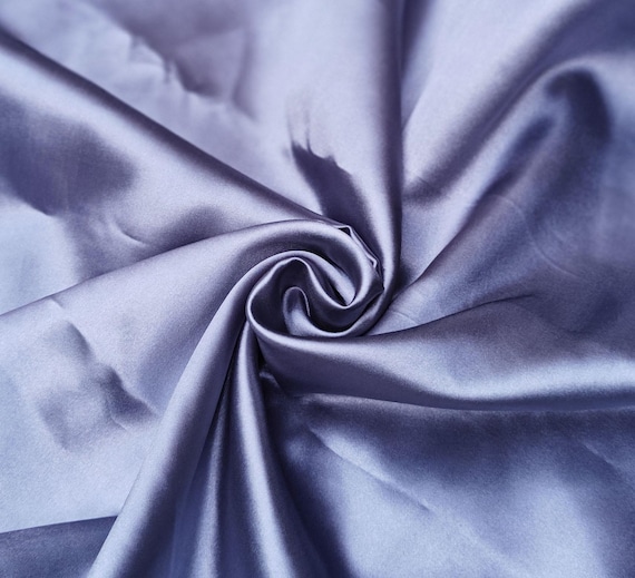 Grey Faux Silk Dupioni Fabric: Handloom Style Bridal Gown Material