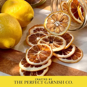 The Perfect Garnish Co. Dehydrated Lemon Wheels - Natural Fruit