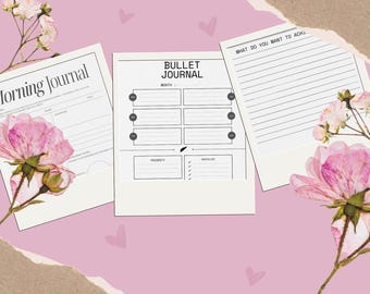 Printable Morning Journal | Daily Morning Planner | Motivational Morning Log | Customizable Printable | Start Your Day Right