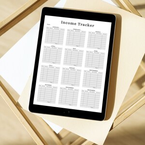 Income Tracker Printable, Income Tracking, Income Log, Monthly Income ...
