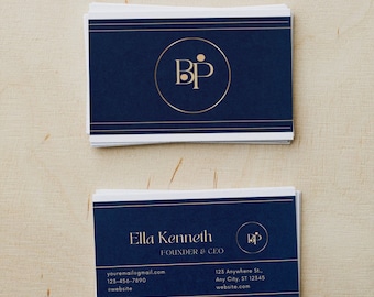 Business Card Template, Minimalist Business Cards, Chic Business Card, Elegant Business, Editable Business Card, Printable Business