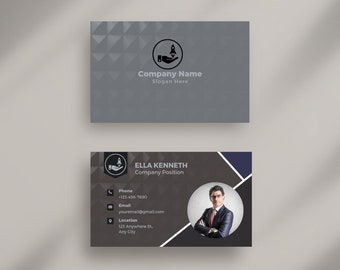 Business Card Template, Minimalist Business Cards, Chic Business Card, Elegant Business, Editable Business Card, Printable Business
