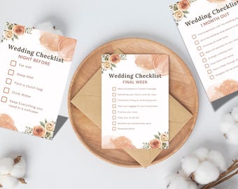 Comprehensive Printable Wedding Checklist | Wedding Planning Essentials | Bride’s To-Do List | Digital Planner | Wedding Organizer PDF