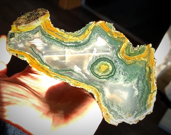 476 gram. Ongepolijste Orpheus mosagaat - Vishegrad Bulgarije